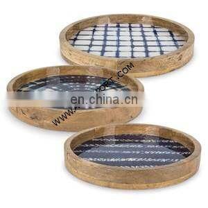 Enamel & Wood Tray photo-5