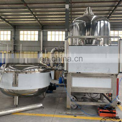 PLC Vacuum Deep Fryer French Fries Banana Chips 100kg/hr