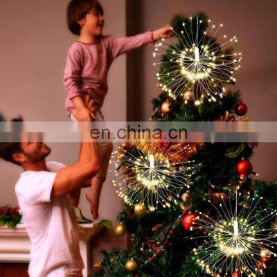 Hot Selling 480L Outside Led Merry Christmas Wedding Decoration Rechargeable Fireworks Starburst Lights