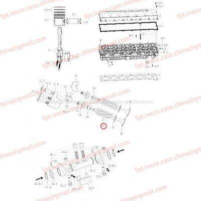 MAN D2066 Valve spring 04102-0159