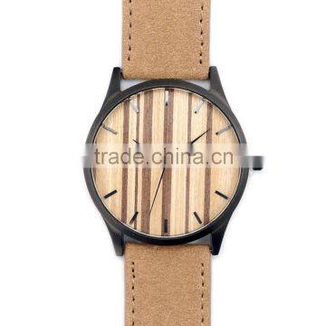 2016 New Style Leather Band Smart Watch&wooden Watch& Watches Men Japanese Quartz Movement Watches photo-5