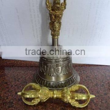 Bronze handmade tibetan Bell & Dorje