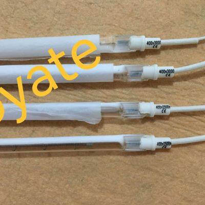 400v 3000w white coat single tube short wave ir bulb for bottle blowing machine