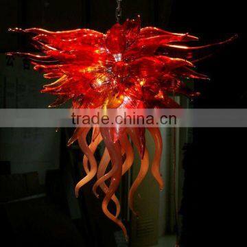 Modern Red Crystal Chandelier