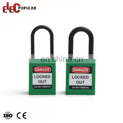 High Quality Steel Plated Chromium Thin Shackle Pad Lock Safety Padlock