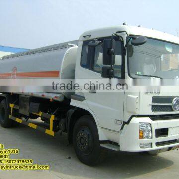 15m3 Dongfeng Tianjin 4x2 oil tank fuel tank vehicle fuel truck for sale