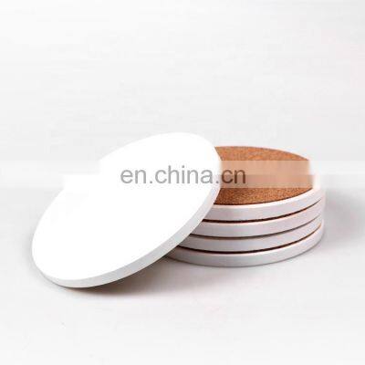 gifts porcelain plates blank ceramic coaster for drinks