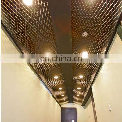 Diamond shape expanded metal wire mesh for decorative