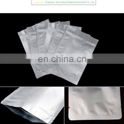 Ziplock Plastic Aluminum Foil Food Packaging Flat Bottom Bag