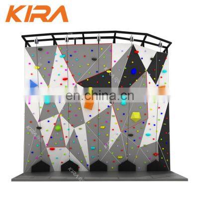 Bouldering Wall Climbing Indoor Traverse Rock Climbing Wall With Safety Equipment