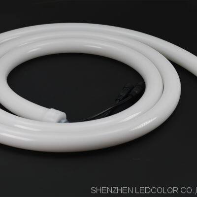 Wholesale Good Flexibility D25 WS2812B DC5V RGB IC IP67 Waterproof Flexible 360 Neon Silicon Flex Smart LED Strip photo-5