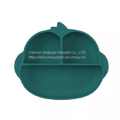 Monkey Silicone Baby Feeding Set Kids Plate photo-2