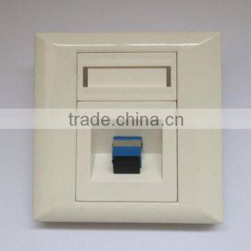 Fiber optic faceplate,1 port,SC style