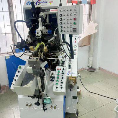 CF-737MA refurbished Chengfeng 9-pincer hydraulic toe lasting machine(with hot melt)