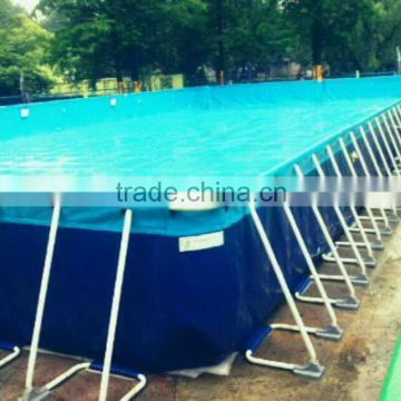 2015 Funny rectangular above ground strong intex metal frame pool for summer season                        
                                                Quality Choice