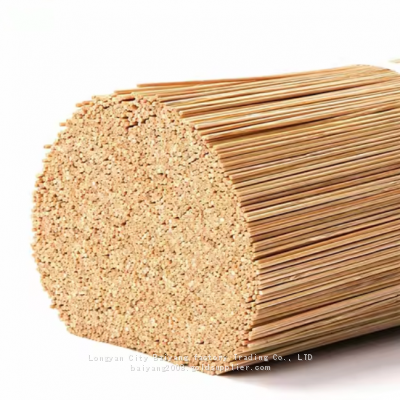 Standard Size Incense Sticks Natural Color Agarbatti 1.3mm Round Small Bamboo Stick Incense Made in China photo-3