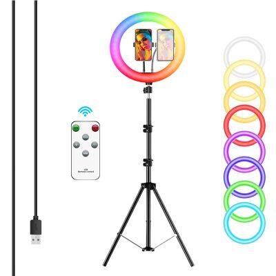 ringlight ring fill light lmap 12 inch Tiktok Youtube Video Photographic RGB Selfie Led Ring Light With Tripod Stand