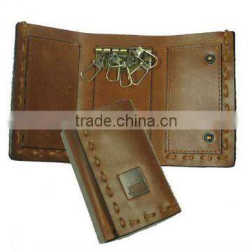 Leather key holder made of high quality cow leather