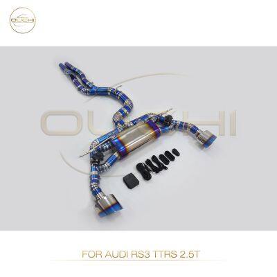 Exhaust titanium Catback for AUDI RS3 TTRS/ RS5 B8.5/RS4 RS5 B9/RS6 C8/S3 Electronic valve High-performance automotive exhaust parts