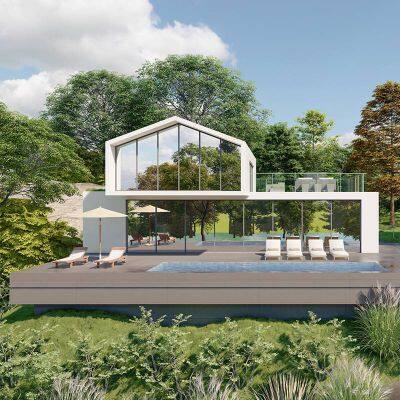 Exportable Large Prefabricated Vacation Houses, Scenic Area Homestays, Camps, New - Style Hotels, Villas, and Accommodation Houses for Camping Sites photo-3