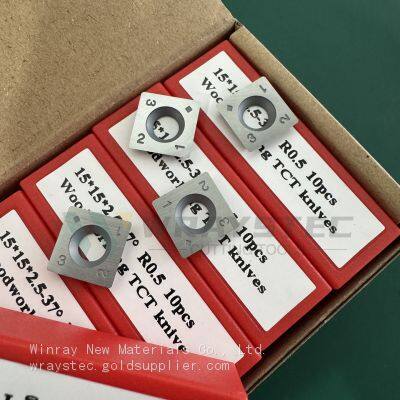 Carbide Woodworking Inserts 14*14*2.5 mm -30° R150/R20