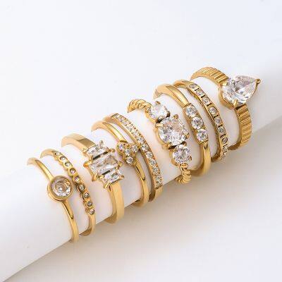 Wholesale 18K Gold PVD Plated Ring with Scratch Resistant TiN Layer
