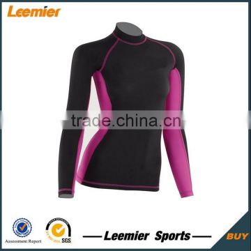 Girl's custom plain color top quality rash guard                        
                                                Quality Choice