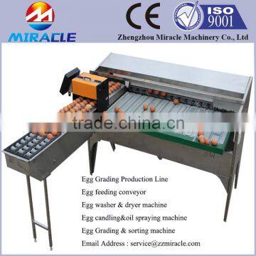 4-6 levels eggs graded by weight machine, eggs weighting grader machine