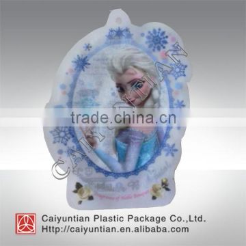 special shape plastic packaging bag /custom shape plastic bag