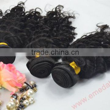 2014 hot sale perfect indian hair virgin non processed deep wavy curly