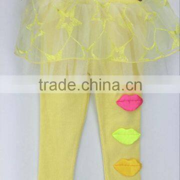 New style kids pants and trousers baby girls leggings star net culottes wholesale