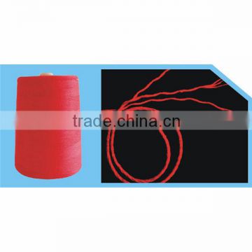 All red 3x3 100 virgin polyester industrial bale sewing thread