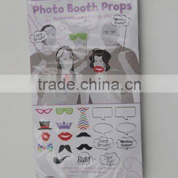 2015 Paper photo props for party and wedding use,