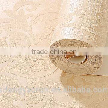 European Style Luxury Non-woven Embossment Print Wall Paper photo-4