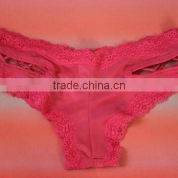 Sexy Daily Thongs,cotton and Lace Fabric, Fancy Panty Thong photo-3