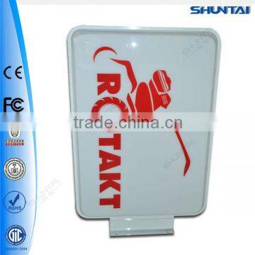 Custom wall outdoor double side advertised led box publicity