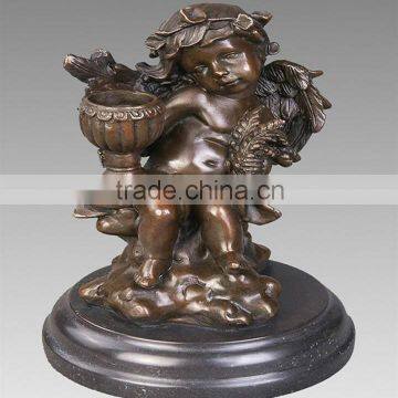 Bronze angel with urn home decoration statue