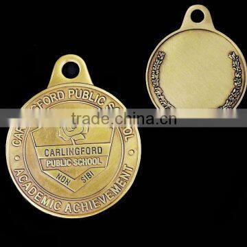 Public school adademic achievement custom finisher medals,rose medal for sale