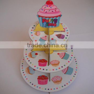 Three Tier Lovely Colorful Cake Holder Cake Stand