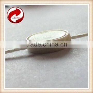 China Quality String Seal Tag, Hang Tag String, Garment Plastic Seal Tag Beige Seal Tag Metal Beads String Curtain