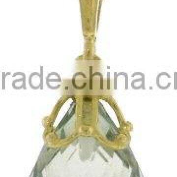 Box chain necklace,Pendant Necklace with Genuine Briolette,
