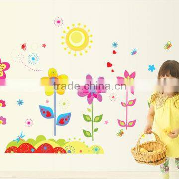 Garden Flowers Baby Nursery Peel & Stick Wall Sticker Decals Flower Wall Stickers