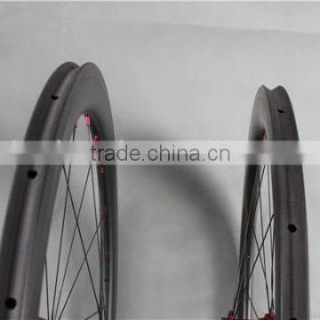 Full Carbon Fiber Road Bike Wheelset Red R13 Hubs Carbon Bike Wheels W56T