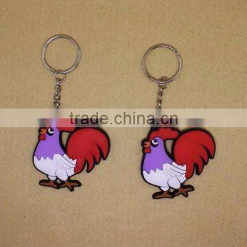 Fashion Style Custom Logo Promotional Rubber Keychain photo-3
