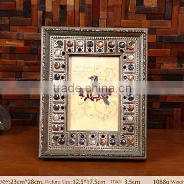 2015 Customized hand made Black Wood Picture Frame/ wooden photo frame,chinese picture frames,photo picture frames