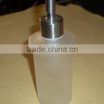 250ml frosted glass bottle for liquid soap in bathroom(JX-R07)