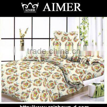 100% cotton pigment printed bedding set,bed sheet