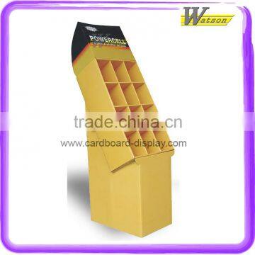 hardware shop hot sale cardboard display stand for battery