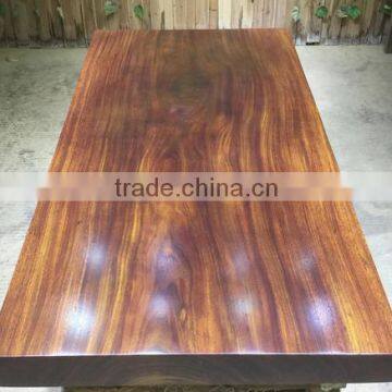 2016 Okan Style Right-Angle Side Rose Wood Table Top Pure Natural Rose Wood