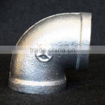 Black Galvanized Wing Holes Flange Malleable Cast Iron Pipe Fittings photo-3